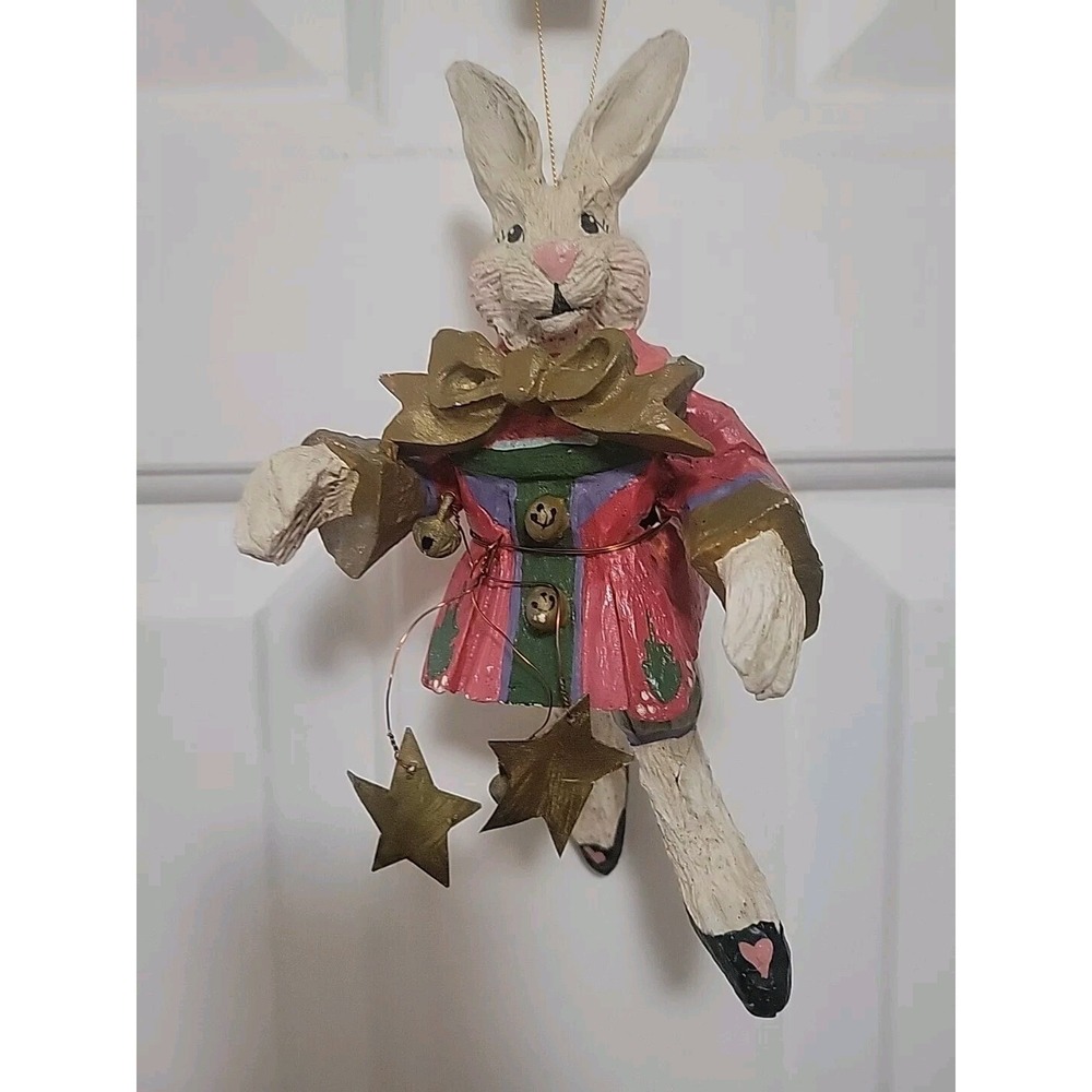 House of Hatten Reach For The Stars RABBIT Folk Art 1992 *FLAW